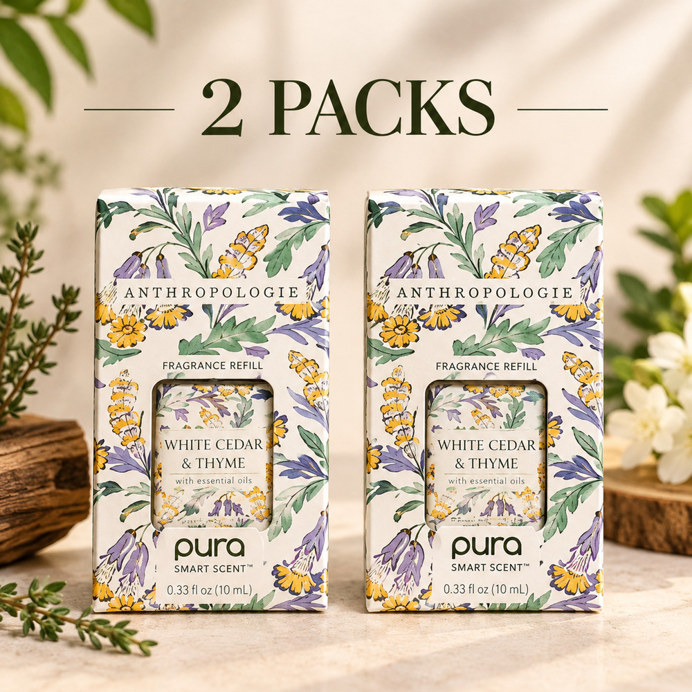 Pura x Anthropologie White Cedar & Thyme Fragrance Refill 2 Pack 10ml